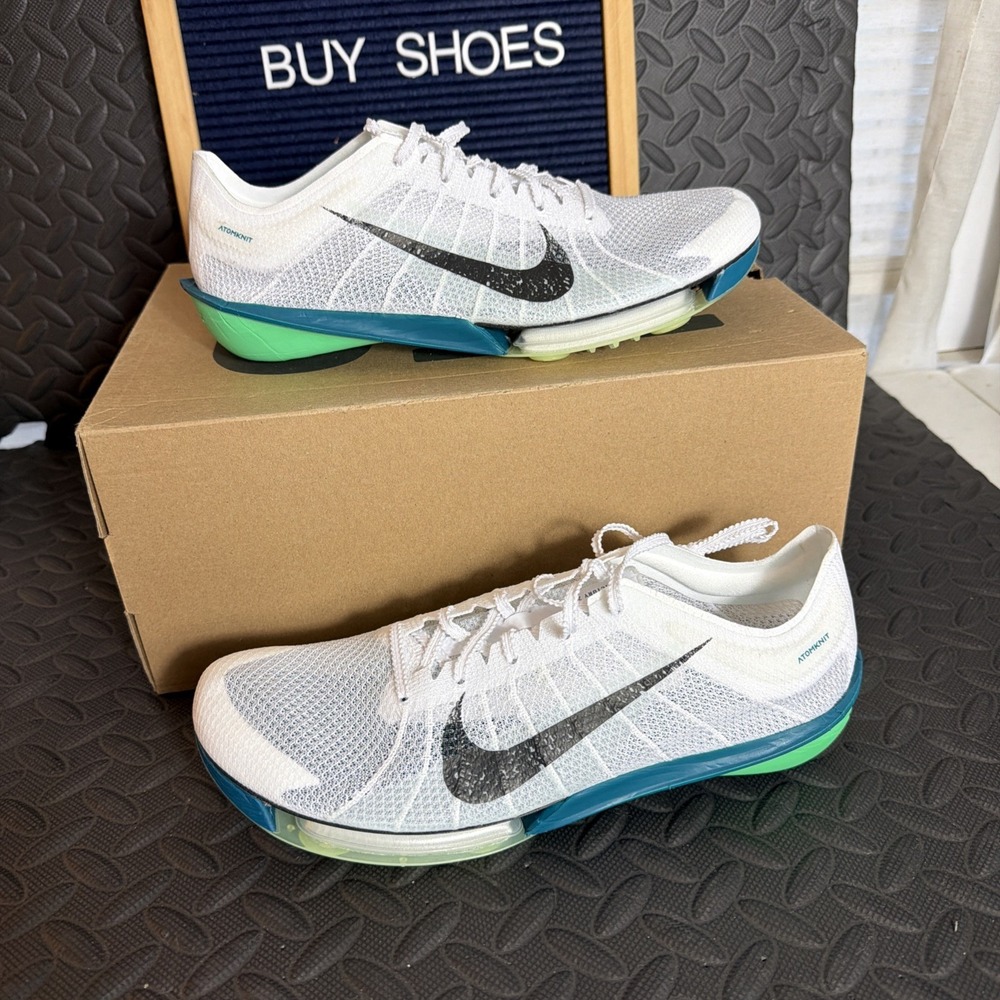 Nike Victory 2 White Black Bright Spruce Track Spikes Men's Size 9.5 /FD8411-100